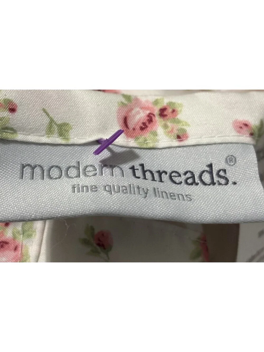 Modern Threads King Size Flat Floral Sheet 100% Polyester